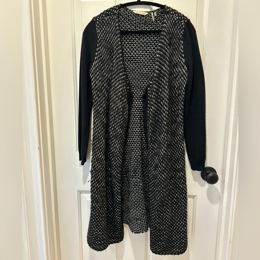 Soft Surroundings Black and White Cardigan